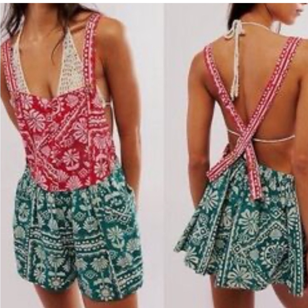 NEW Free People Palm Bay Printed Shortall in Small